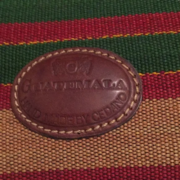 Cedeno Sturdy Leather and Tapestry Crossbody Bag - Picture 7 of 13